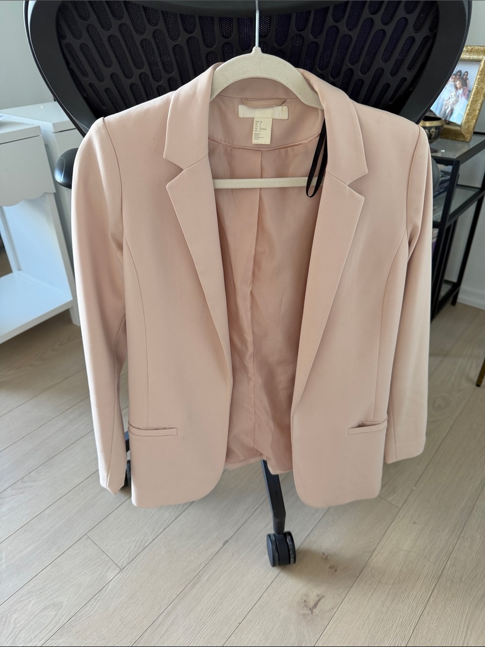 H&M Blush Pink Tailored Women's Blazer